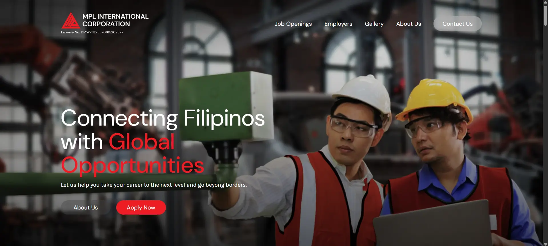 MPL Website Screenshot